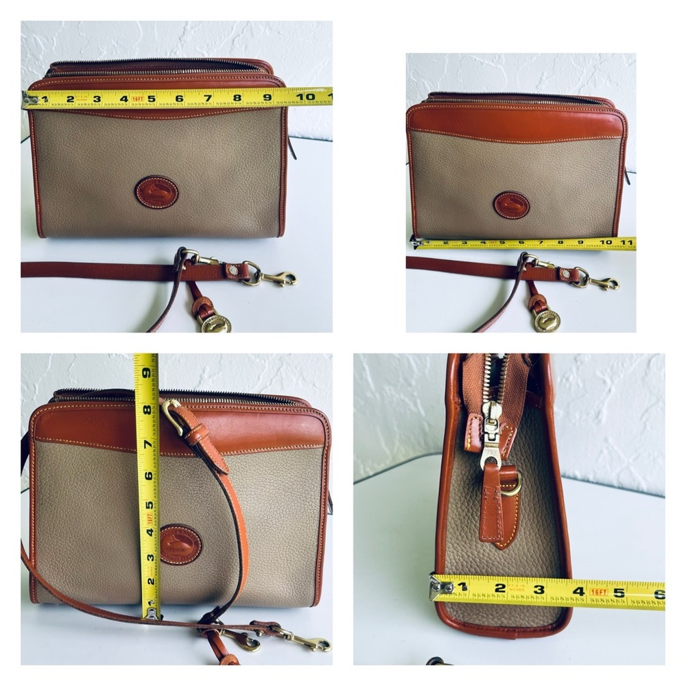 ♦️HOST PICK♦️VINTAGE DOONEY AND BOURKE SHOULDER BAG CRÈME WITH TAN TRIM - Picture 11 of 16